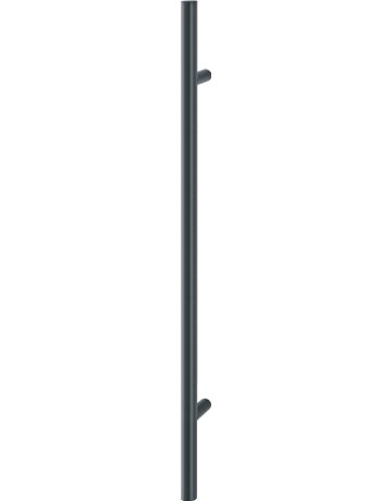 HOPPE Stoßgriff E5011, BA 700mm, L 1.000mm, Durchmesser 30mm, verdeckt verschraubt, schwarz matt