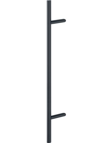 HOPPE Stoßgriff E5012, BA 700mm, Breite 109mm, L 1.000mm, Durchmesser 30mm, verdeckt verschraubt, schwarz matt