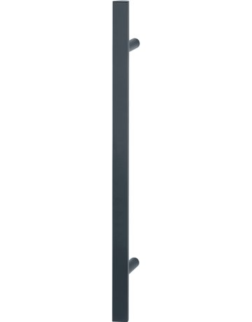HOPPE Stoßgriff E5091, Gewindeteil, BA 560mm, L 800mm, Durchmesser 40x23mm, verdeckt verschraubt, schwarz matt