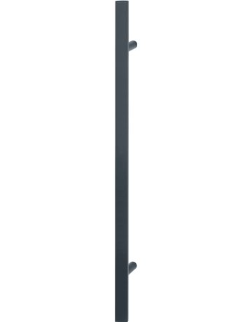 HOPPE Stoßgriff E5091, BA 700mm, L 1.000mm, Durchmesser 40x23mm, verdeckt verschraubt, schwarz matt