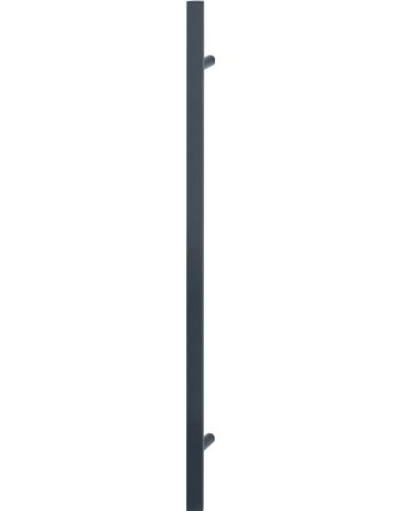 HOPPE Stoßgriff E5091, BA 900mm, L 1.200mm, Durchmesser 40x23mm, verdeckt verschraubt, schwarz matt