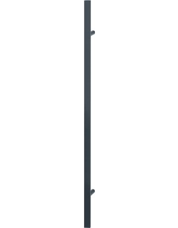 HOPPE Stoßgriff E5091, BA 1.000mm, L 1.400mm, Durchmesser 40x23mm, verdeckt verschraubt, schwarz matt