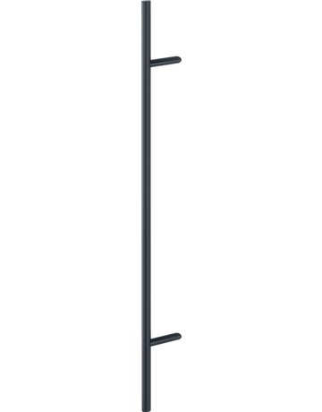 HOPPE Stoßgriff E5012, BA 1.000mm, Breite 109mm, L 1.400mm, Durchmesser 30mm, verdeckt verschraubt, schwarz matt