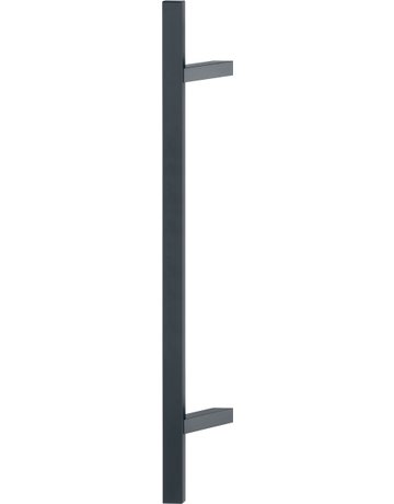 HOPPE Stoßgriff E5724, BA 700mm, Breite 109mm, L 800mm, Durchmesser 40mm, verdeckt verschraubt, schwarz matt