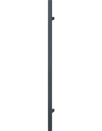 HOPPE Stoßgriff E5726, BA 1.000mm, L 1.400mm, Durchmesser 40mm, verdeckt verschraubt, schwarz matt
