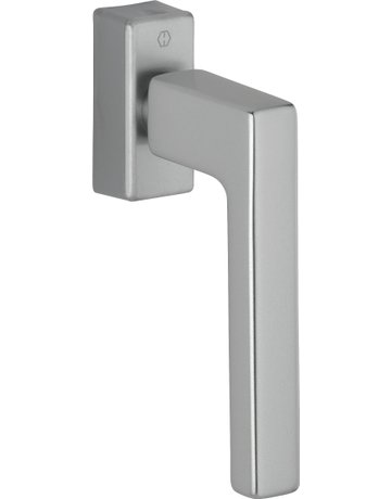 Drehkipp-Fenstergriff, Austin 0769/UD9024, mit eckiger Rosette, Vierkant 7x 20-30, stahlfarbig - HOPPE