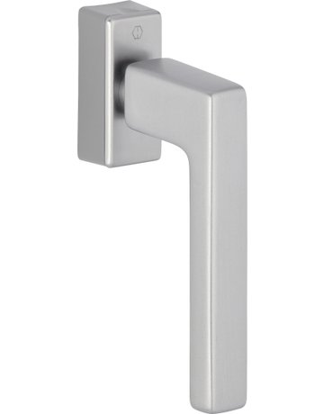 Drehkipp-Fenstergriff, Austin 0769/UD9024, mit eckiger Rosette, Vierkant 7x 20-30, edelstahloptik matt - HOPPE