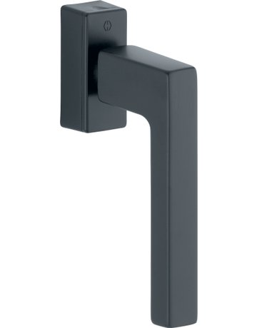 Drehkipp-Fenstergriff, Austin 0769/UD9024, mit eckiger Rosette, Vierkant 7x 20-30, schwarz matt - HOPPE