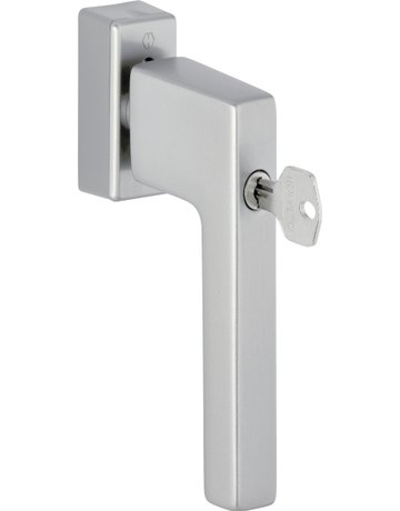 Drehkipp-Fenstergriff, abschließbar, Austin 0769S/UD9024, gleichschließend, DIN Links-Rechts, 7/32-42mm, edelstahloptik matt - HOPPE