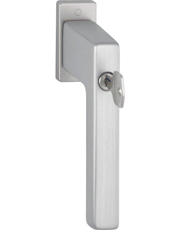 Drehkipp-Fenstergriff, abschließbar, Austin 0769S/U959 100NM, gleichschließend, DIN Links-Rechts, 7/43mm, edelstahloptik matt - HOPPE