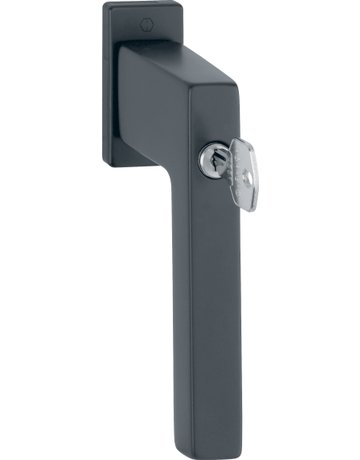 Drehkipp-Fenstergriff, abschließbar, Austin 0769S/U959 100NM, gleichschließend, DIN Links-Rechts, 7/37mm, schwarz matt - HOPPE