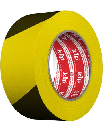 3824 Gewebe-Warnband gelb/schwarz 48mmx3 3m - Kip