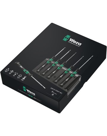 Bild Elektronik- Schraubendreher-Satz 6-teilig T mit Bohrung Wera-1