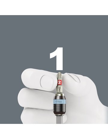 Bild Bithalter Rapidaptor 1/4" für 1/4" Bits 50mm Edelstahl Wera-7