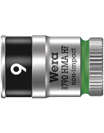 Bild Steckschlüsseleinsatz 6-kant 1/4"" 9 mm m. Haltefkt. - Wera-0