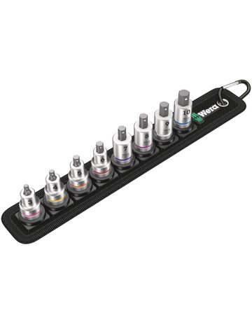 Bild Schraubendrehereinsatz Satz 3/8"" Innensechskant 3-10 mm 8-tlg. - Wera-0