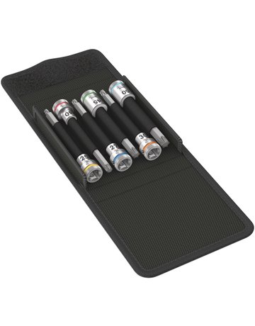 Bild Schraubendrehereinsatz Satz 3/8"" T25-50 lang 6-tlg.m. Haltefkt. - Wera-0