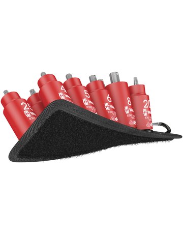 Bild Schraubendreher-Einsatz- Garnitur 3/8"" VDE T20-45 und I-6kt. 4-8 mm - Wera-1