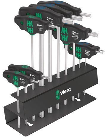Bild T-Griff-Schraubendreher- Satz im Ständer 10-tlg. Bicycle Set 6 - Wera-0