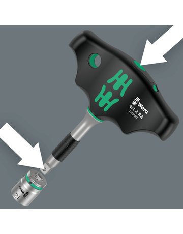Bild Ratschen-Quergriff 1/4"" Steckschlüssel-Aufnahme - Wera-8