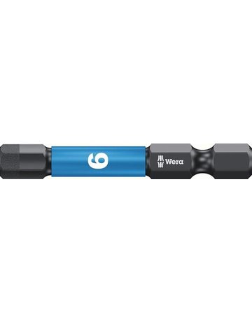 Bild Bit Impaktor 1/4"" DIN 3126 E6,3 6 x 50 mm Innensechskant 5er Pack - Wera-0
