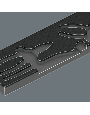 Bild Werkzeugmodul 1/3 KNIPEX Zangen Set 1 - Wera-1