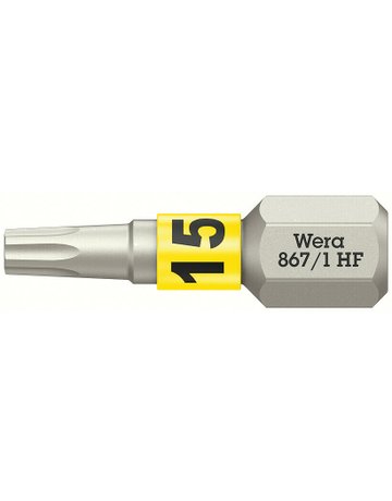 Bild Bit zähhart 1/4"" DIN 3126 C6,3 T15 x 25 mm Haltefkt. - Wera-0
