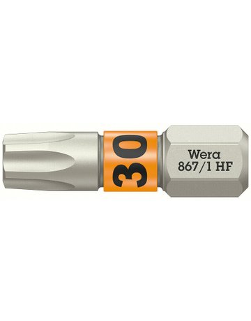 Bild Bit zähhart 1/4"" DIN 3126 C6,3 T30 x 25 mm Haltefkt. - Wera-0