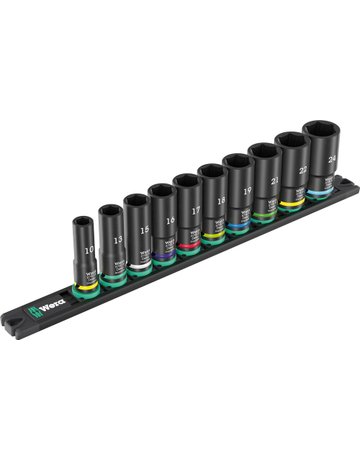 Bild Kraft- Steckschlüssel-Satz 3/8"" 10-tlg. lang - Wera-0