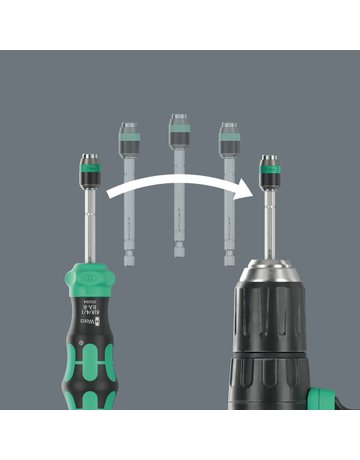 Bild Bit-Magazinschrauber KK 26 RA-R Toolfinder 6-tlg. in Tasche - Wera-4