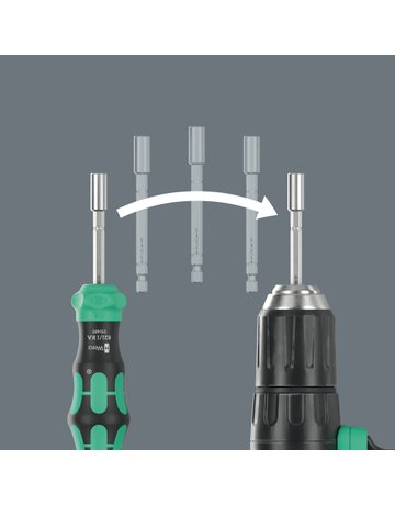 Bild Ratschen-Magazinhalter KK 28 RA-R in Tasche Toolfinder 6-tlg. - Wera-5