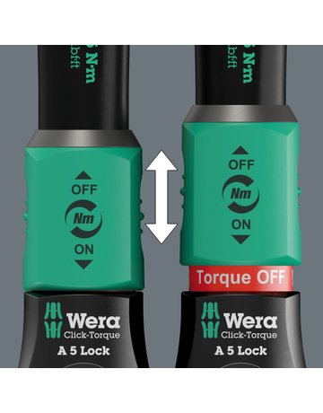Bild Drehmomentschlüssel Click-Torque Lock A5 2,5-25 Nm 1/4"" - Wera-1