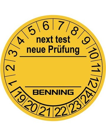Bild Prüfplakette Benning-0
