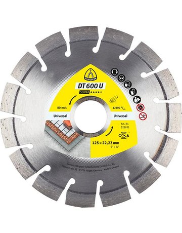 Diamanttrennscheibe DT/SUPRA/DT600U/S/18 0X2,6 X22,23/22K/9 KLINGSPOR