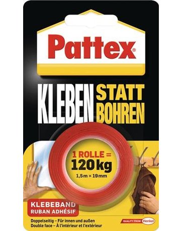 Bild Pattex Kleben statt Bohren Klebeband 1,5 m-0