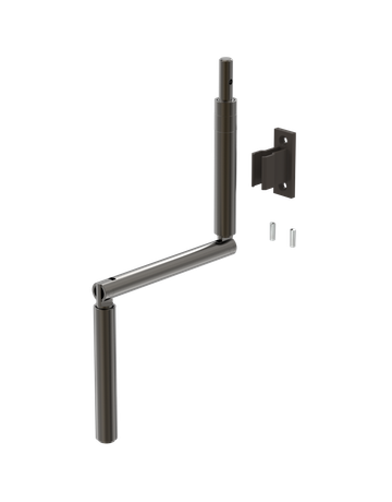 Bild Beutel Gelenkkurbel weiß mit Halter - GU-1