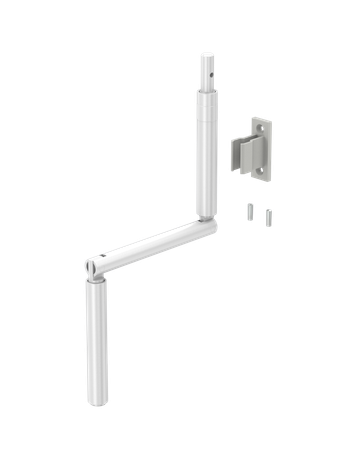 Beutel Gelenkkurbel weiß mit Halter - GU