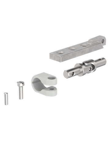 Beutel Kreuzgelenk mit Führung verzink für Kurbelstange - GU