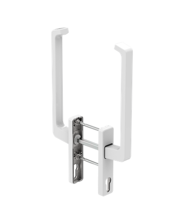 933/936 Drehgriff Dirigent weiß beidseitig mit PZ - GU