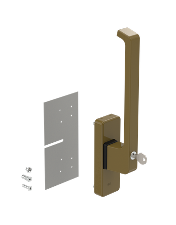 Bild 966 Dirigent Drehgriff mit Z. weiß rechts mit Aussperrschutz, abschließbar - GU-1