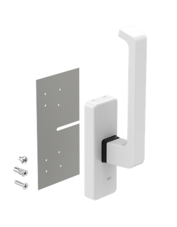 966 Dirigent Drehgriff mit Z. weiß links kurz - GU