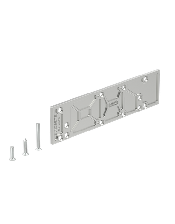 Bild Montageplatte für OTS 633/430 silber mit DIN Lochbild - GU-0