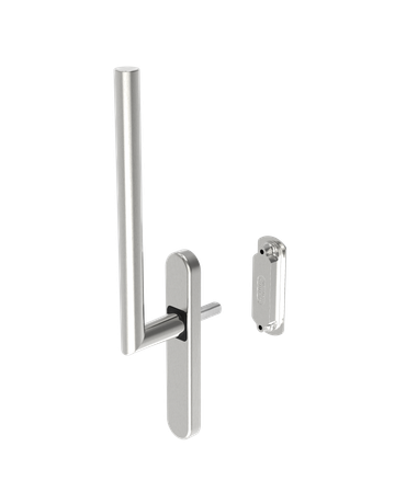 934/937 Drehgriff Forte/Belcanto innen ohne PZ TST=80 Niro - GU