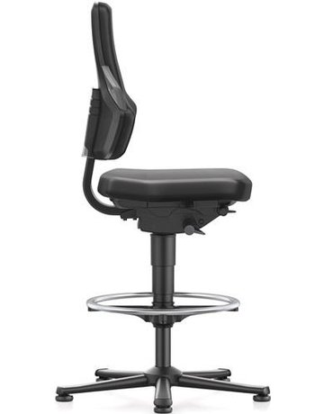 Bild Bimos Arbeitsstuhl Nexxit 3 Griff grau S itzhöhe 570-820 mm Kunststoff schwarz,Fußring-0