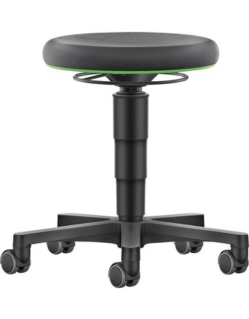 Drehhocker Supertect Sitzhöhe 450 - 650 mm mit Rollen - BIMOS