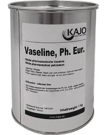 Bild KAJO-Vaseline weiß 1kg Dose gemäß DAB10-0