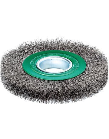 Rundbürste rostfrei 178x23/26mm,gewellt 0,3mm Lessmann