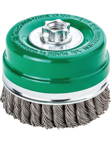 Topfbürste Edelstahl gezopft 80x0,5mm Le ssmann - Lessmann