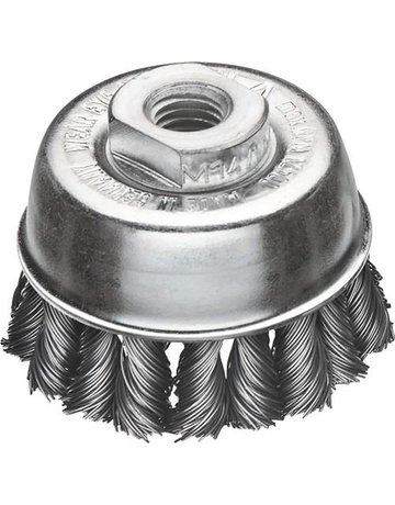 Bild Topfbürste Stahldraht 65mmxM14 wechselzo pf. 0,50mm LESSMANN-0