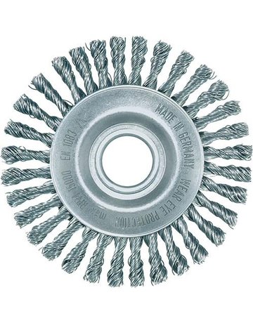 Bild Pipelinebürste Stahldraht 115x6mm gezopf t 0,5mm Lessmann-0